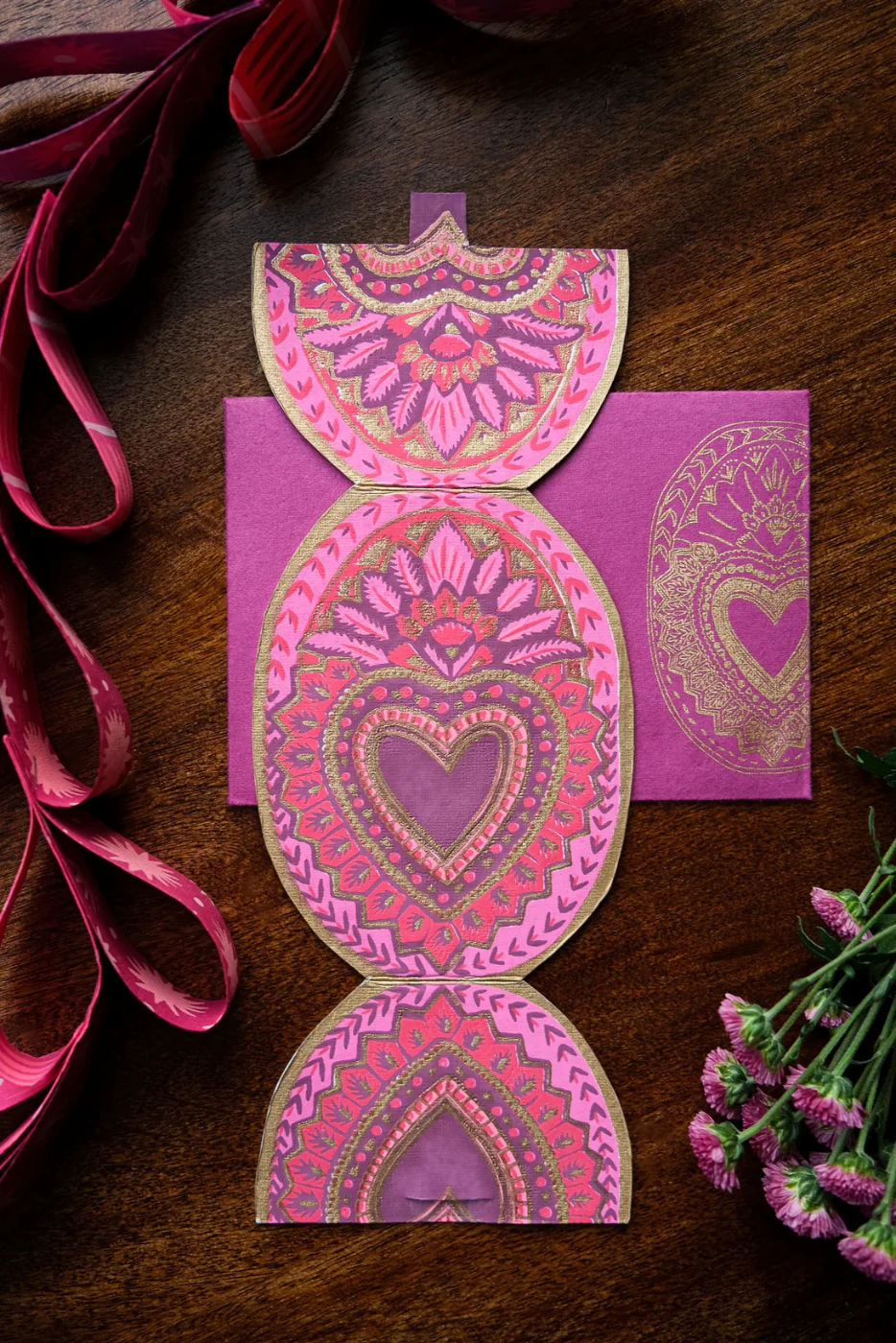 Heart of Feathers Valentines Card - Image 3