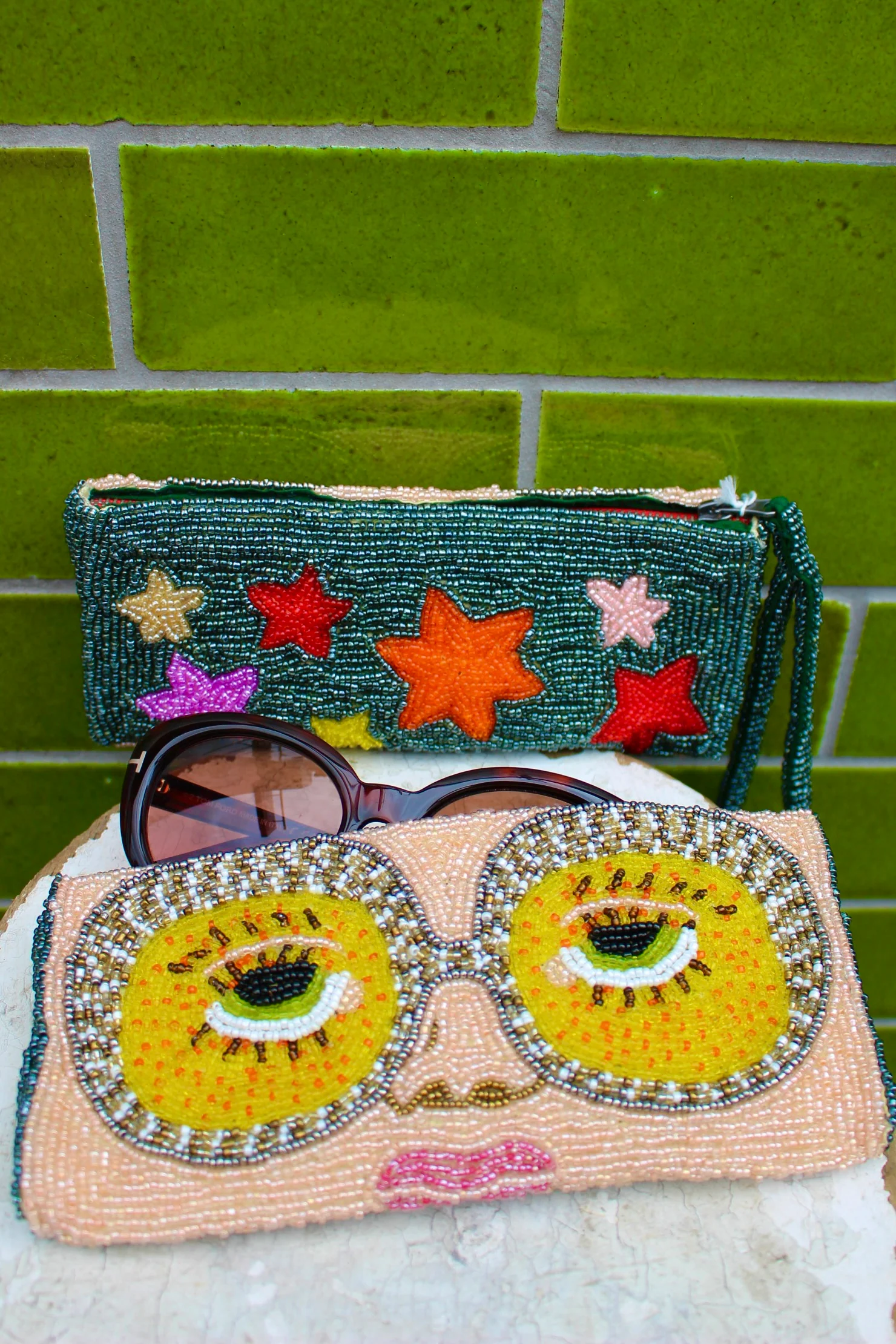 Lunettes Elton Beaded Glasses Case - Image 3