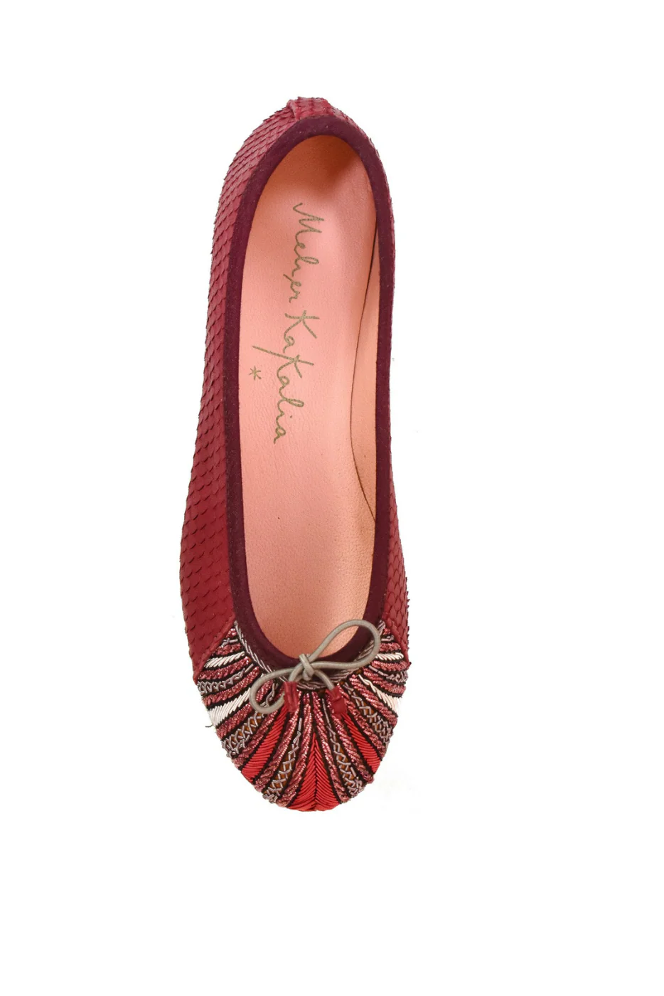 Meher Kakalia Miami Cranberry ballet shoe - Image 4