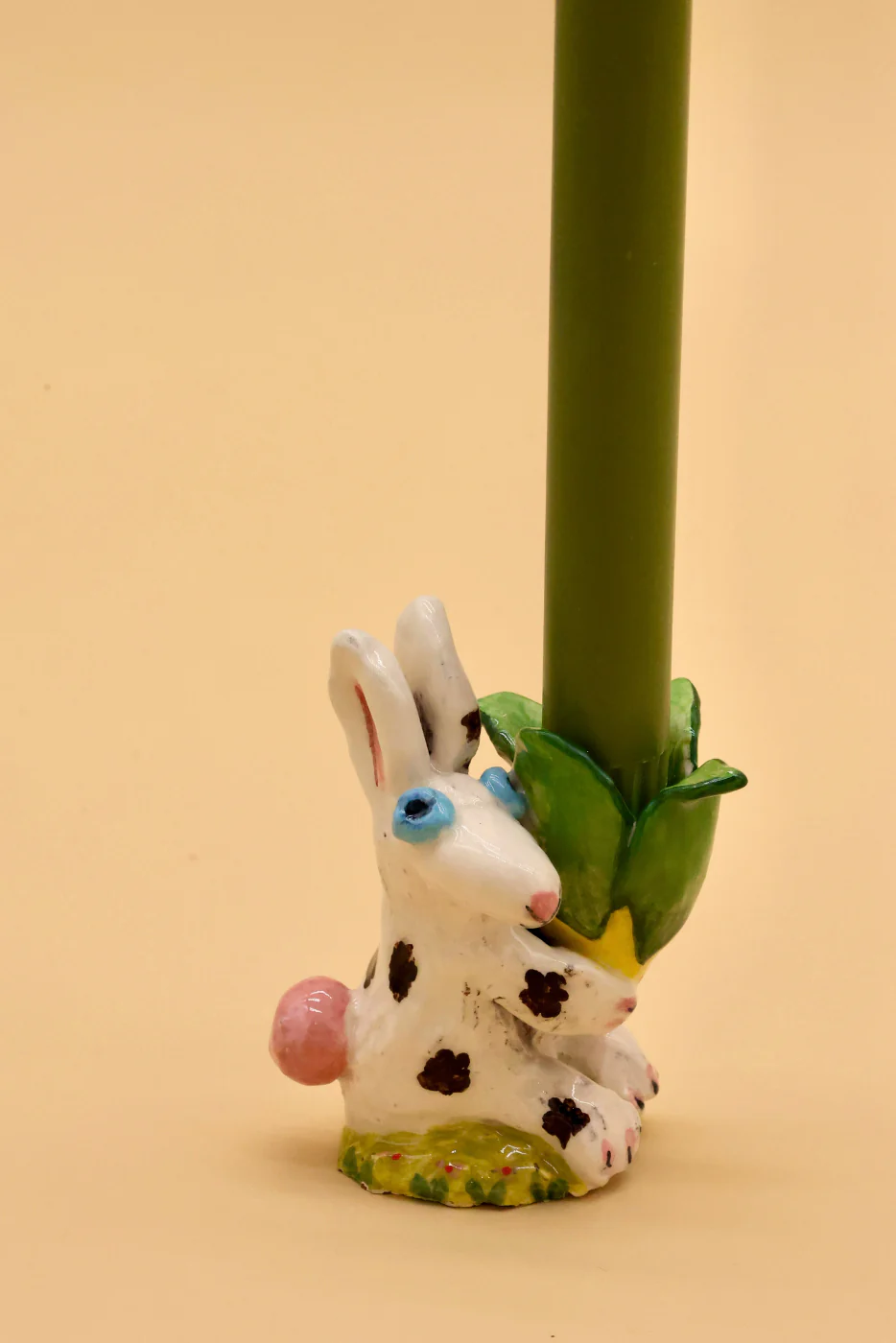 Rabbit Hand-sculpted Candlestick - Image 3