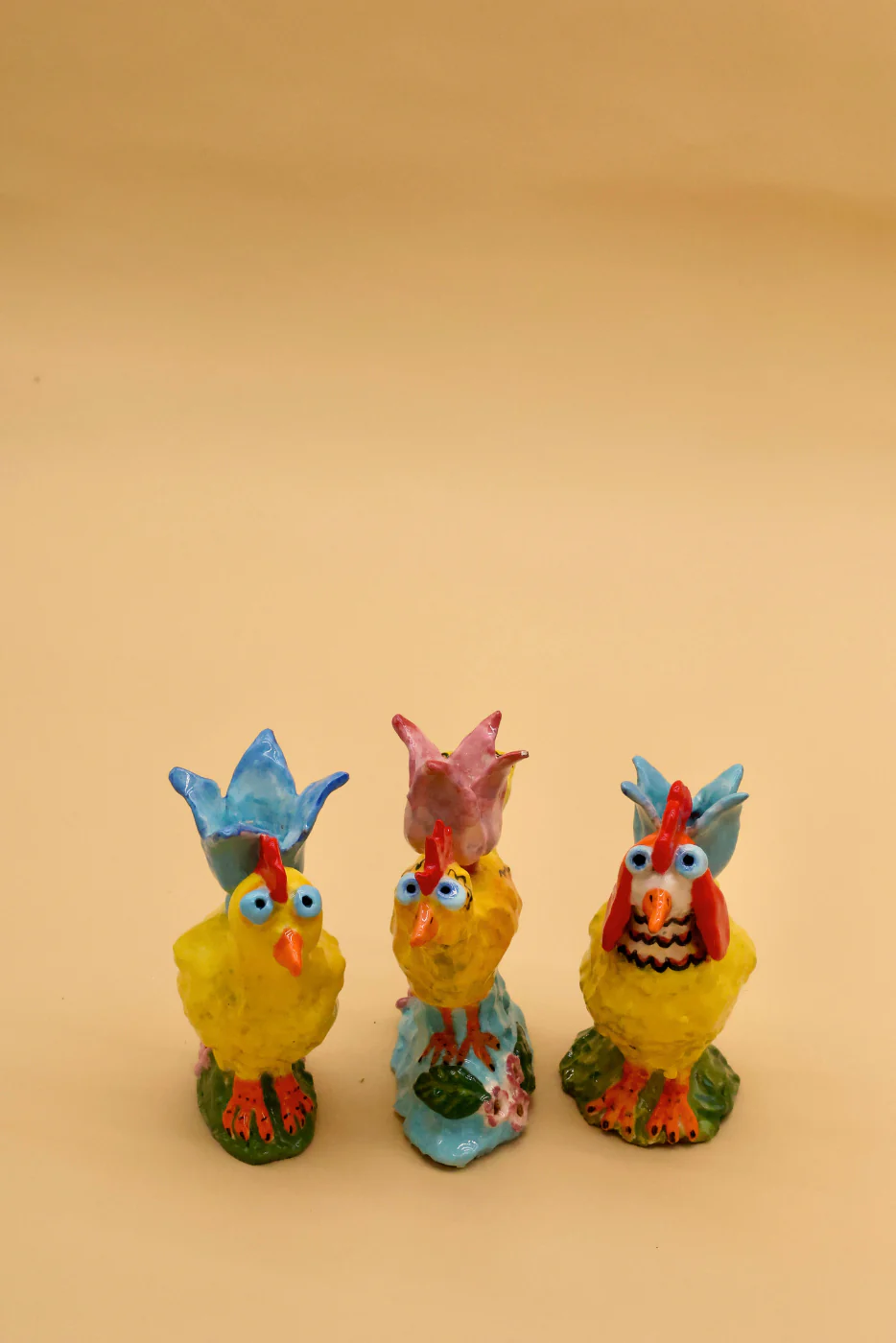 Small Chick Hand-sculpted Candlestick - Image 4