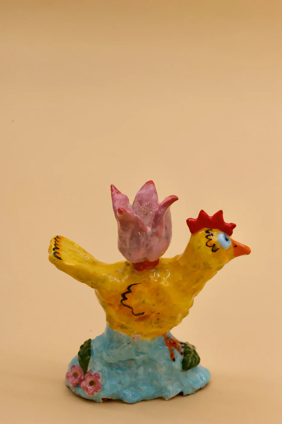 Small Chick Hand-sculpted Candlestick - Image 7